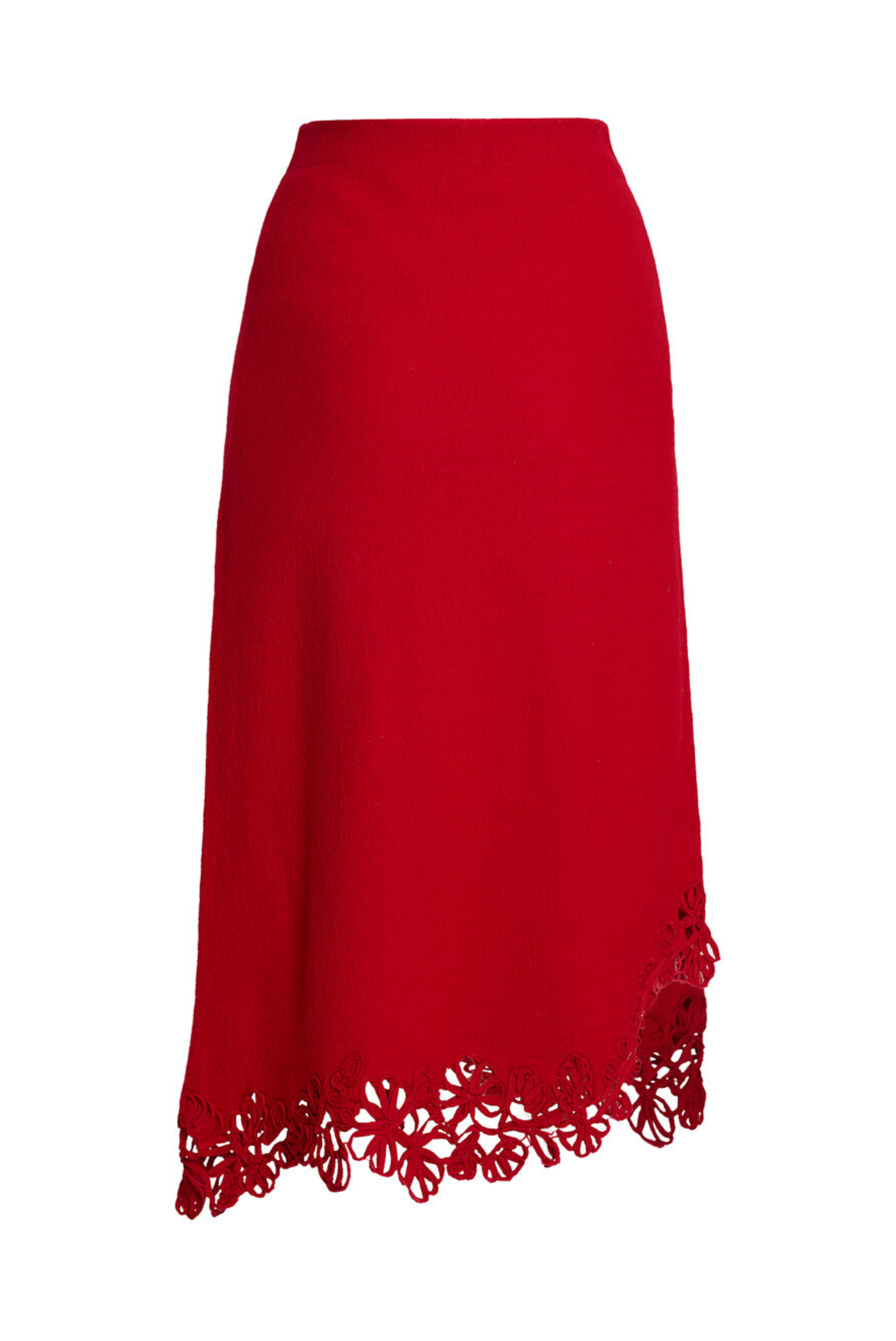 Cutout Knitted Midi Skirt