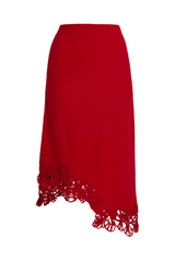 Cutout Knitted Midi Skirt