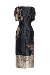 Floral Textured Midi Dress