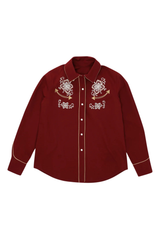 Taissa Embroidered Cotton Twill Shirt