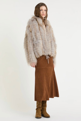 Giap Reversible Silver Fox Tricot Jacket