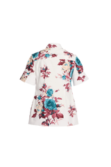 Floral Cotton Poplin Short Sleeve Shirt