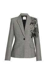 Prince of Wales Single Breasted Tailored Jacket
