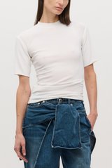 The Simone Fitted Tee Shirt White