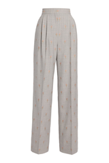 Pinstripe Tailoring Full Length Tailored Trousers