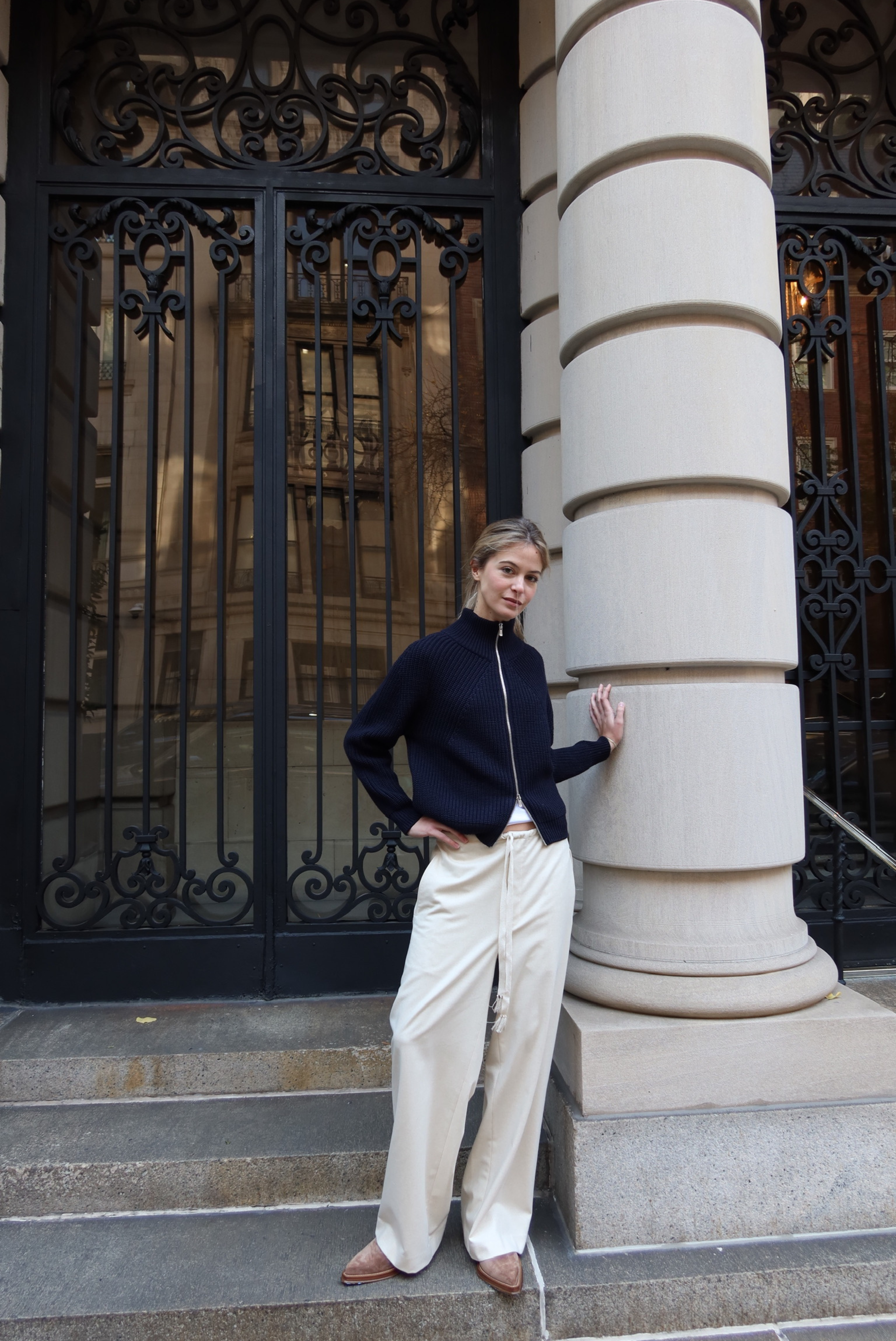 Wool Flannel Drawstring Pants