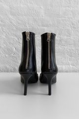 Skinny Ankle Heeled Boot With Ring