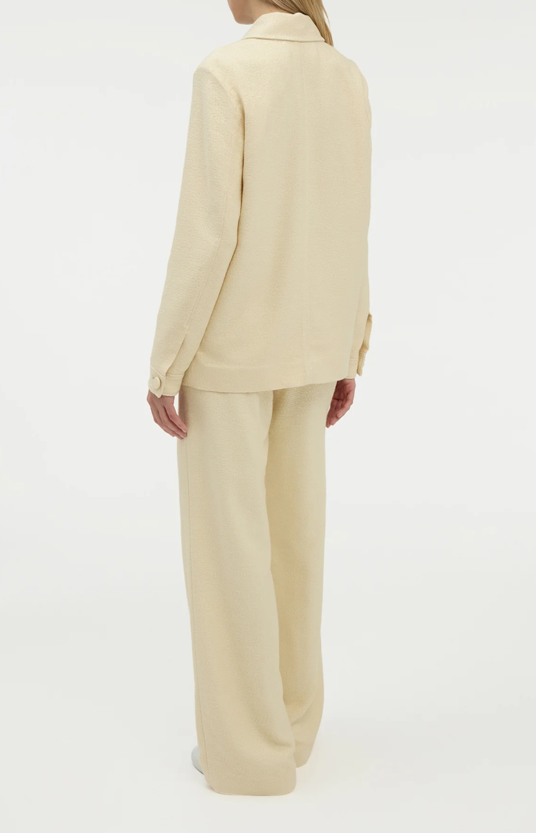 Gabriela Hearst Norman Wide Leg Tweed Pant