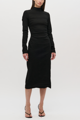 The Ellis Linen-Blend Sheath Dress