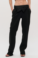 The Embry Tuxedo Pants Black