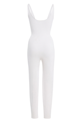 The Maddie Knit Catsuit White