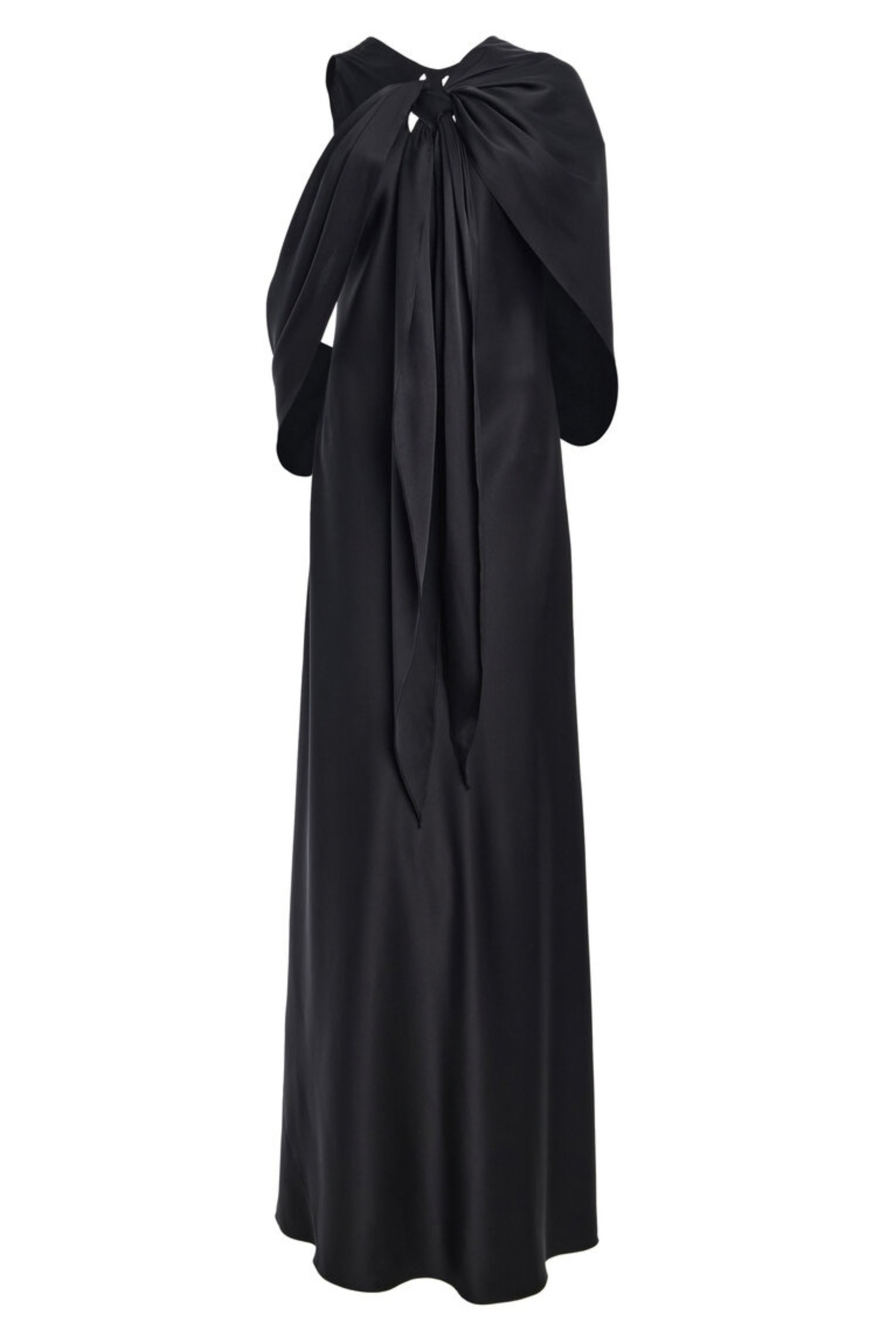 The Claudette Scarf Silk Bias Maxi Dress