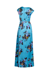 Floral Duchess Asymmetric Gown