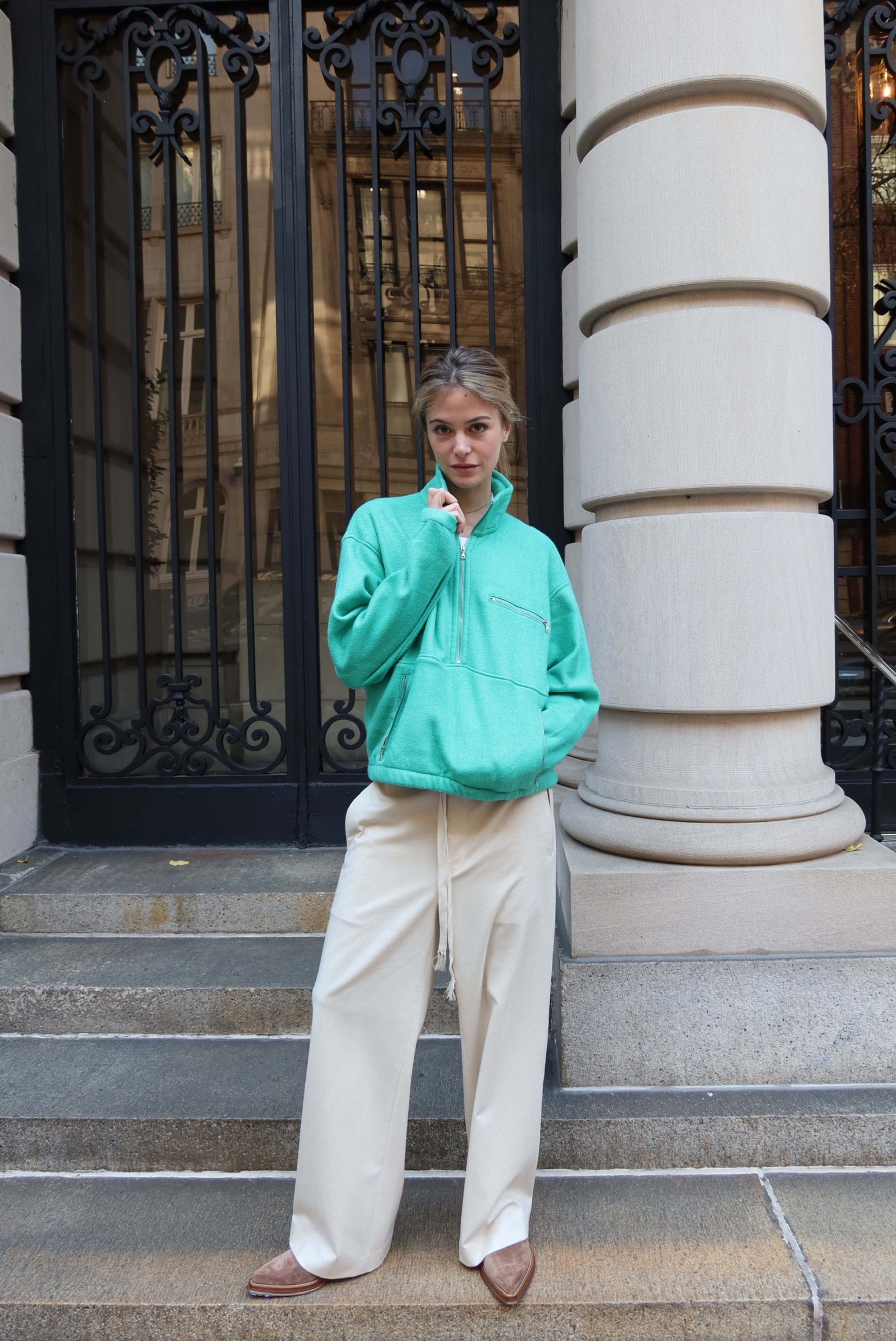 Wool Flannel Drawstring Pants