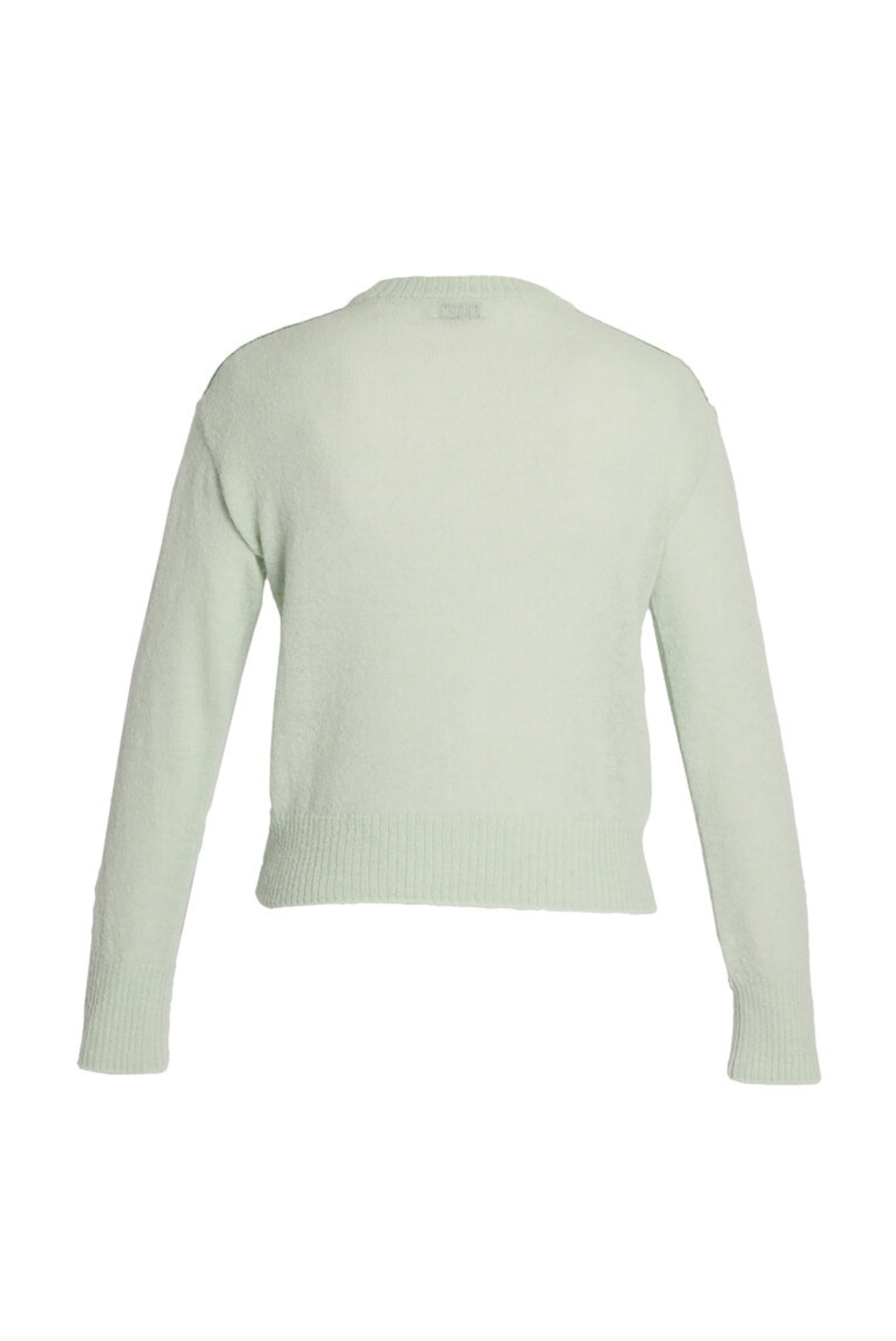 Floral Alpaca Merino Intarsia Knit Long Sleeve Top