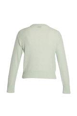 Floral Alpaca Merino Intarsia Knit Long Sleeve Top