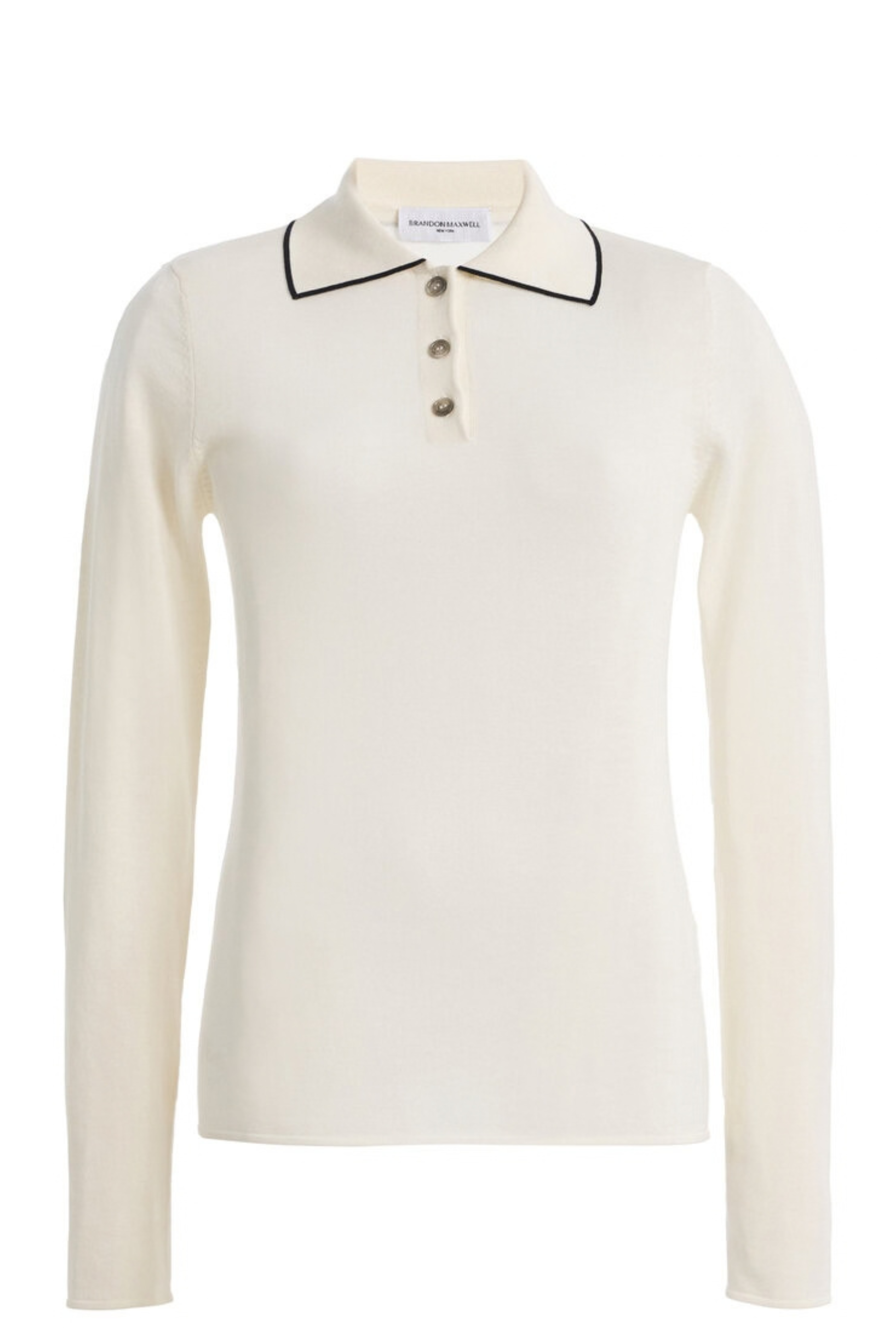 The Mills Knit Polo Off White