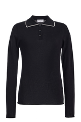 The Mills Knit Polo Black