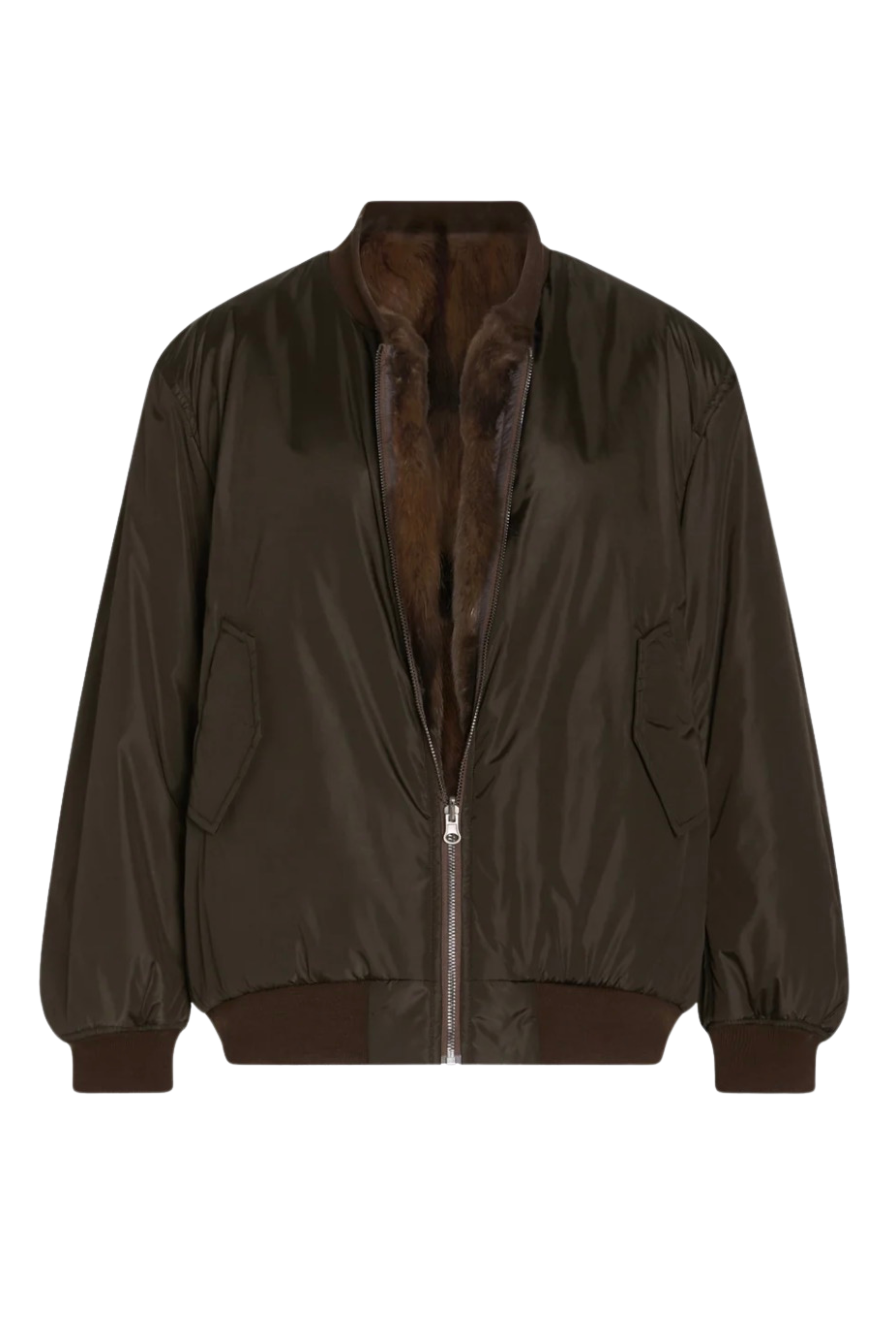 Petra Reversible Sable and Nylon Bomber
