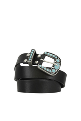 Thelma Calfskin Belt With Turquoise