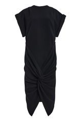 The Maddox Draped Tee Shirt Dress