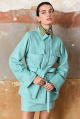 Augusta Safari Jacket Soft Teal