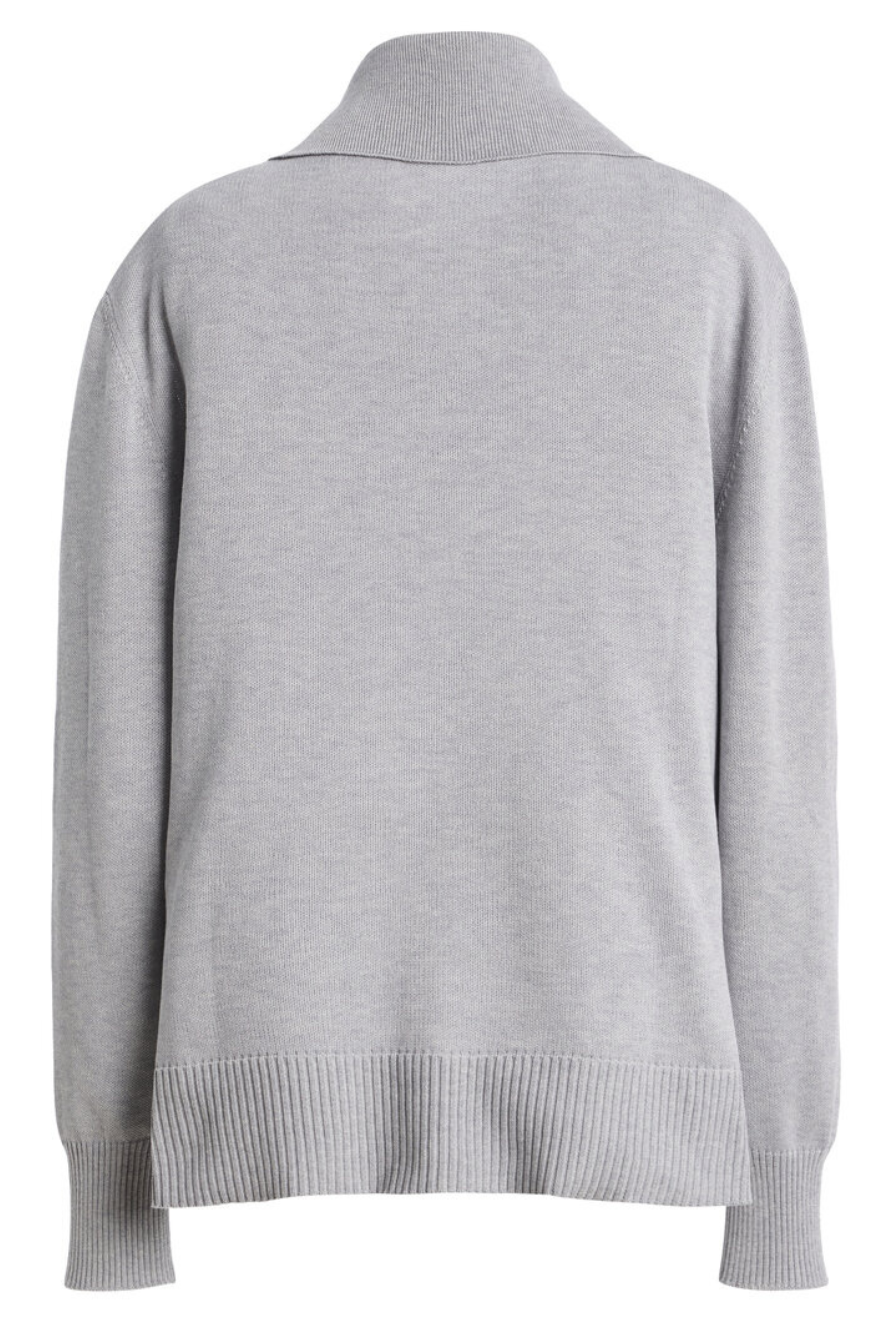 The Edie Knit Relaxed Polo Fog