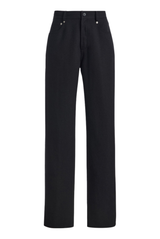 The Reade Relaxed Wool-Silk Pants