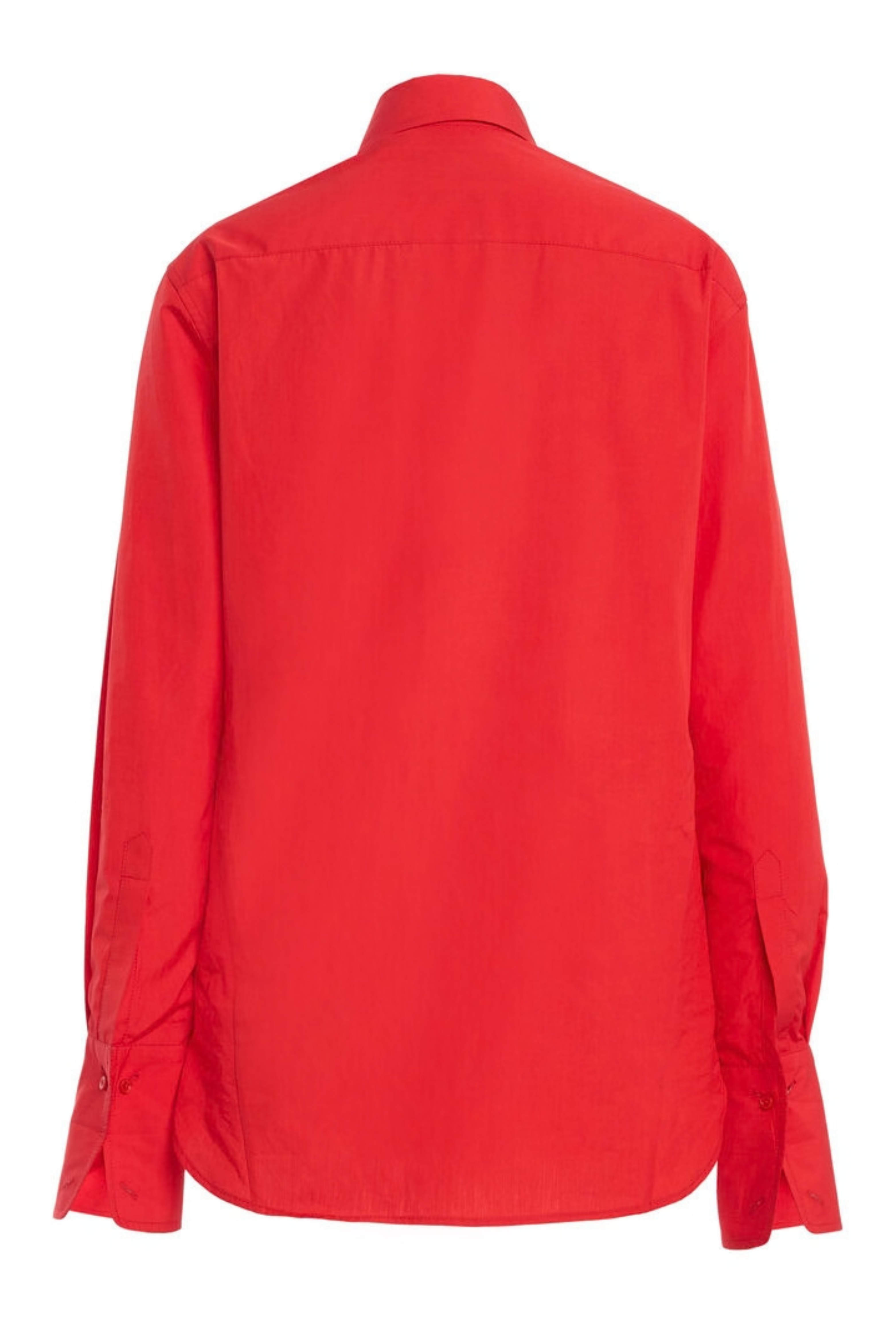 The Francesca Cotton Button Up Shirt Vermilion