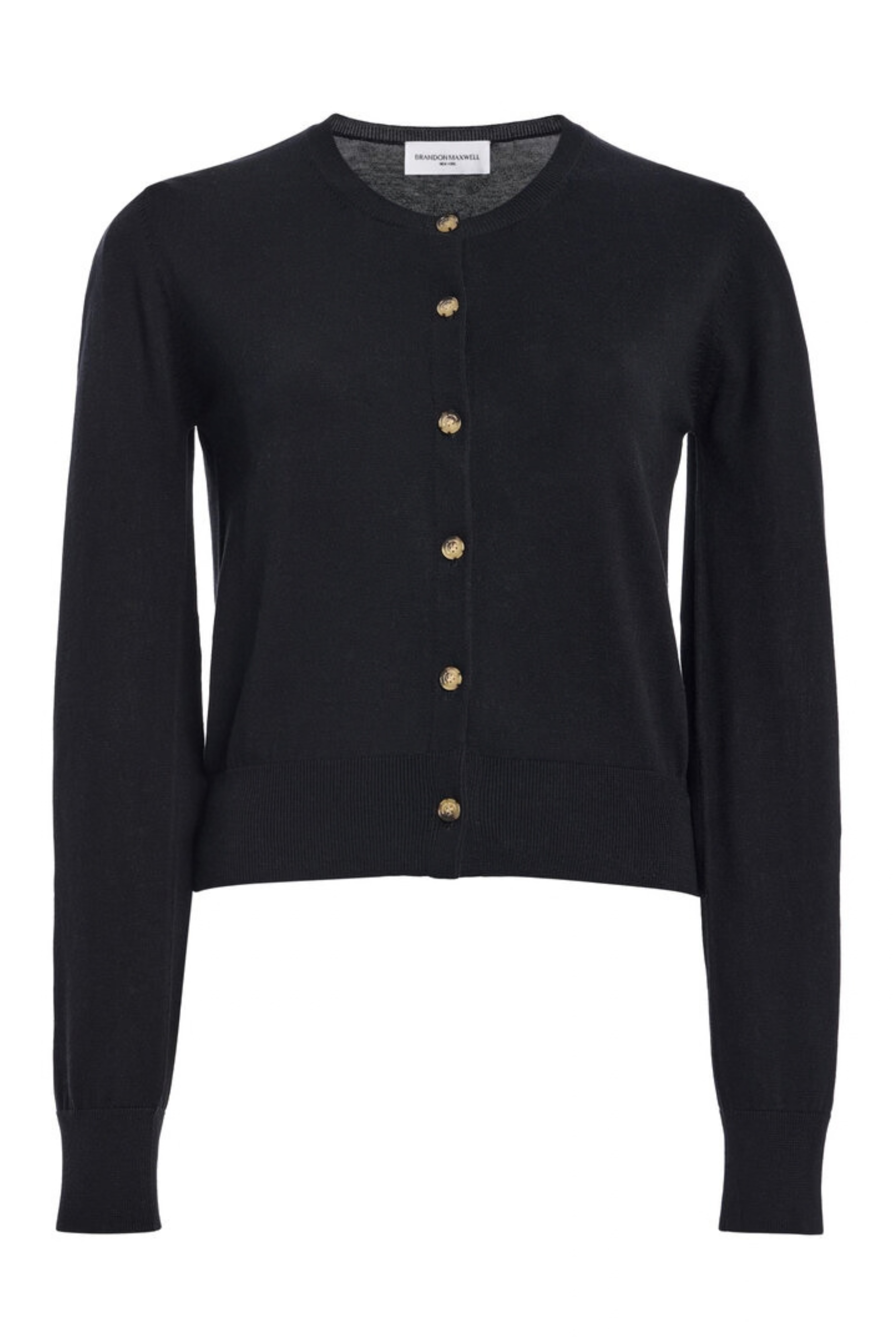The Aubery Feather Weight Silk-Cotton Cardigan Black