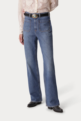 Jane Bootcut Denim Pants Stone Wash