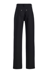 The Reade Relaxed Wool-Silk Pants