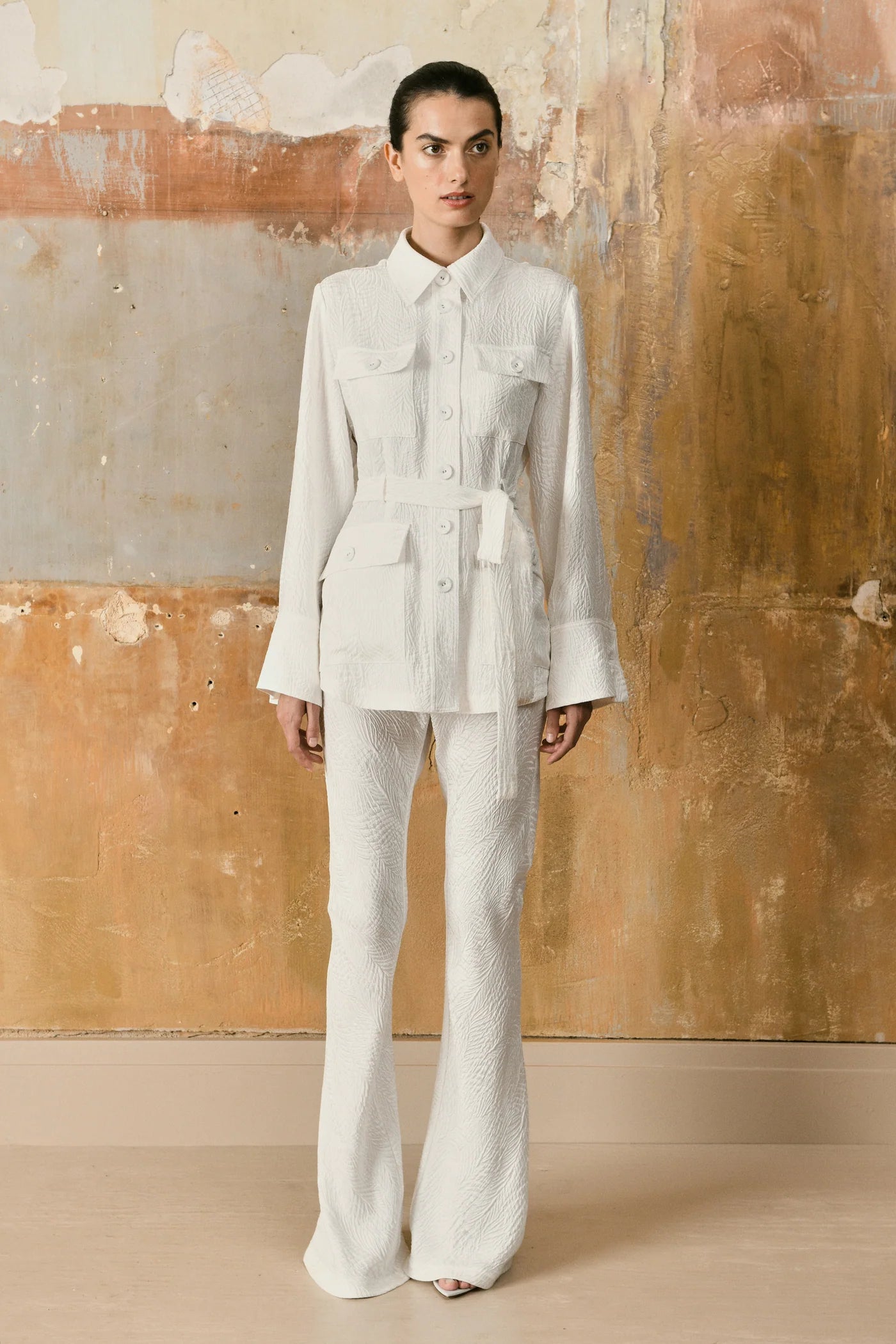 Augusta Safari Jacket Textured Ivory