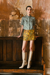 Augustus Mini Skirt Tobacco Ochre
