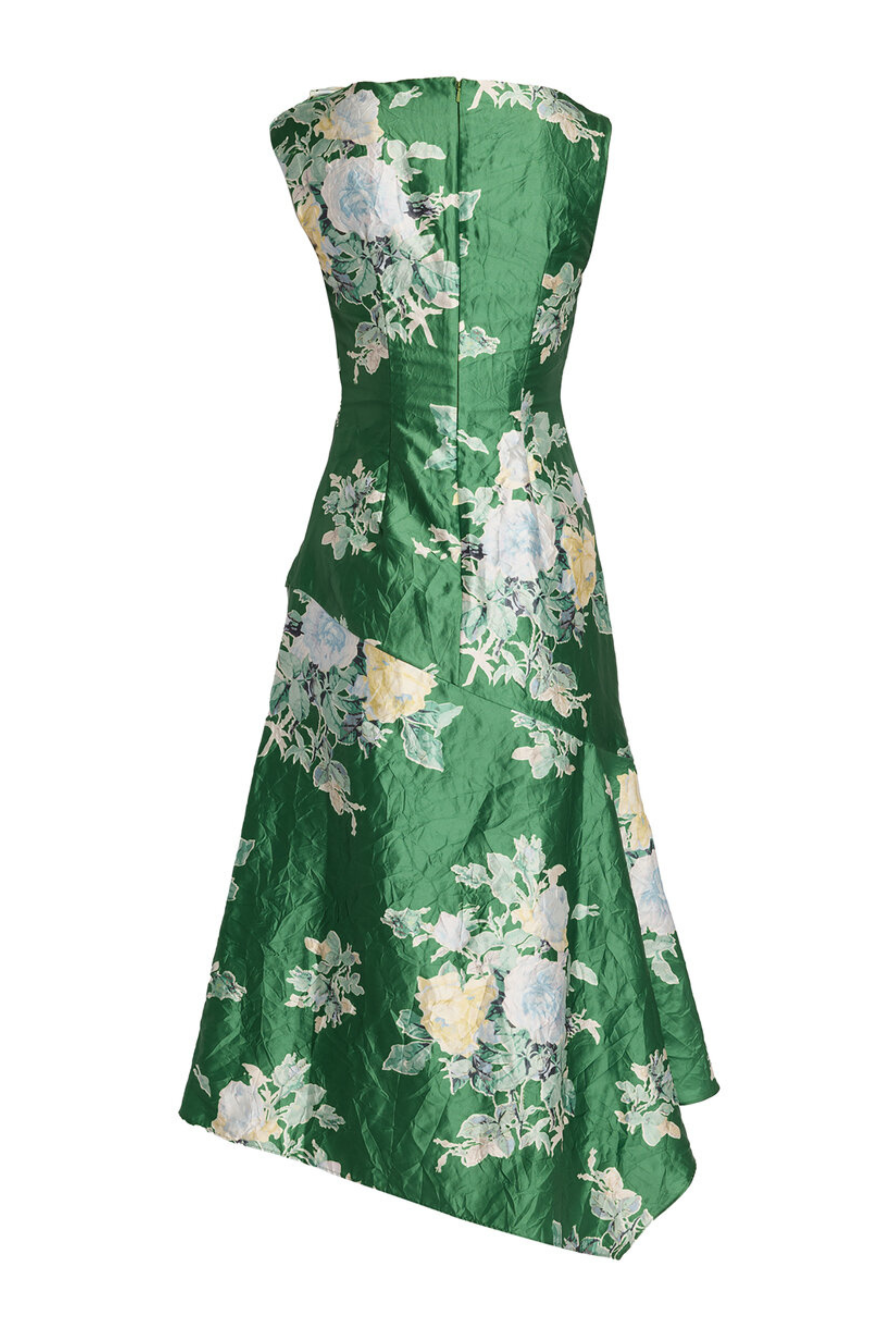 Floral Textured Midi Dress