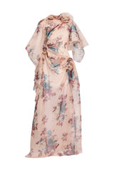 Floral Silk Organza Gown