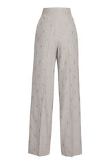 Pinstripe Tailoring Full Length Tailored Trousers