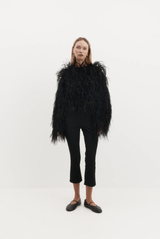 Aitti Ostrich Feather Jacket