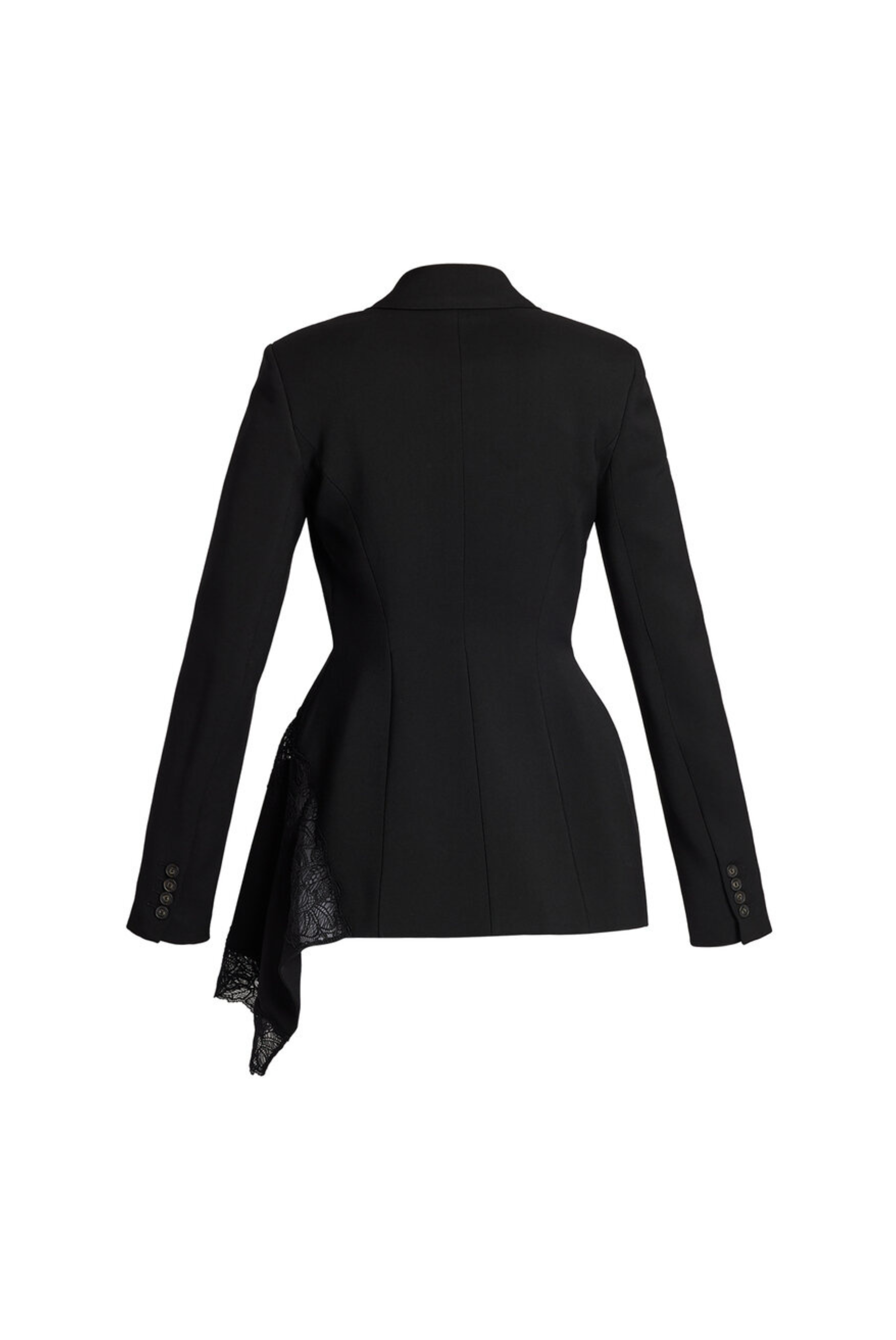 Lace and Grain de Poudre Single Breasted Jacket