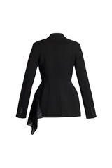 Lace and Grain de Poudre Single Breasted Jacket
