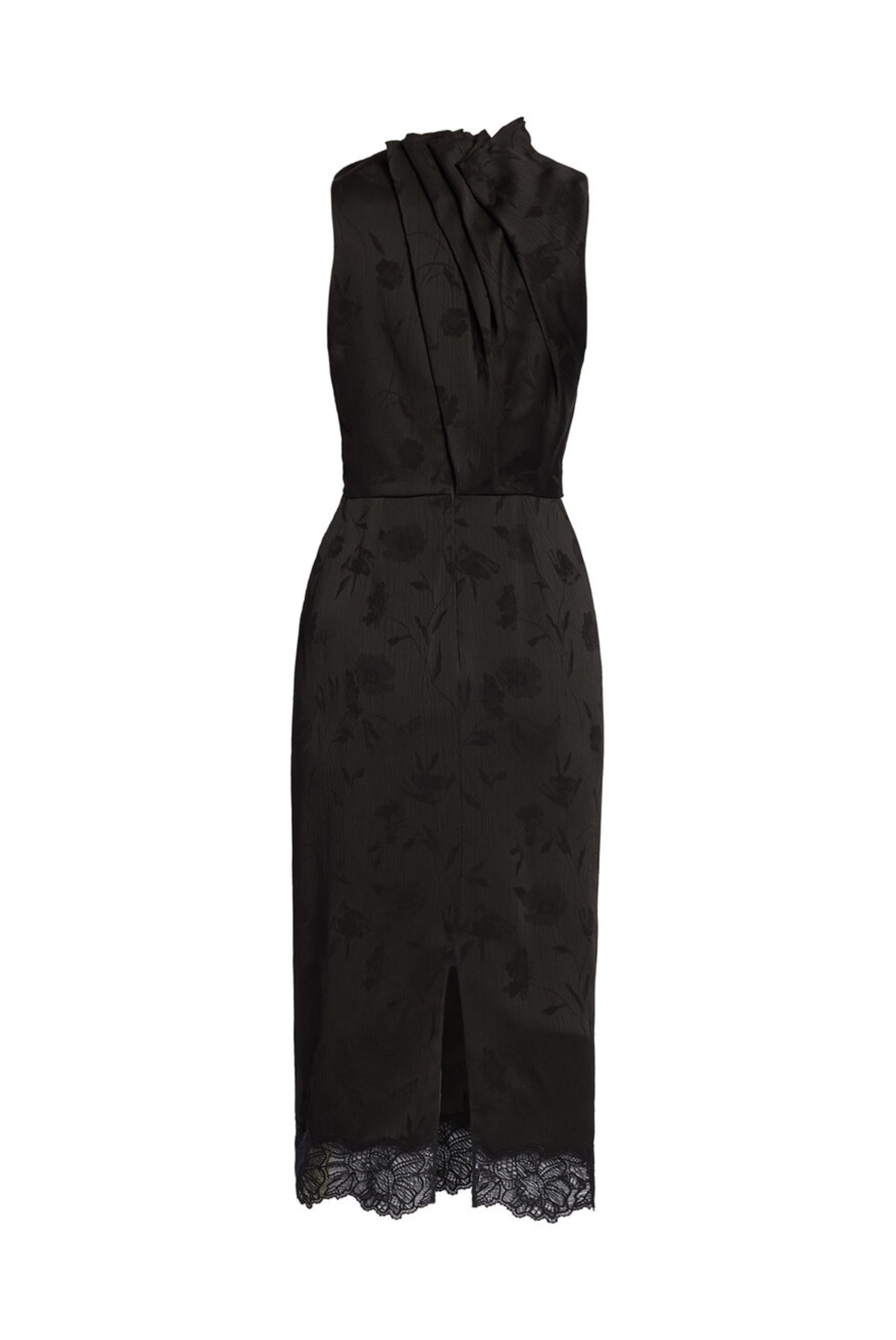 Floral Creponne Sleeveless Midi Dress