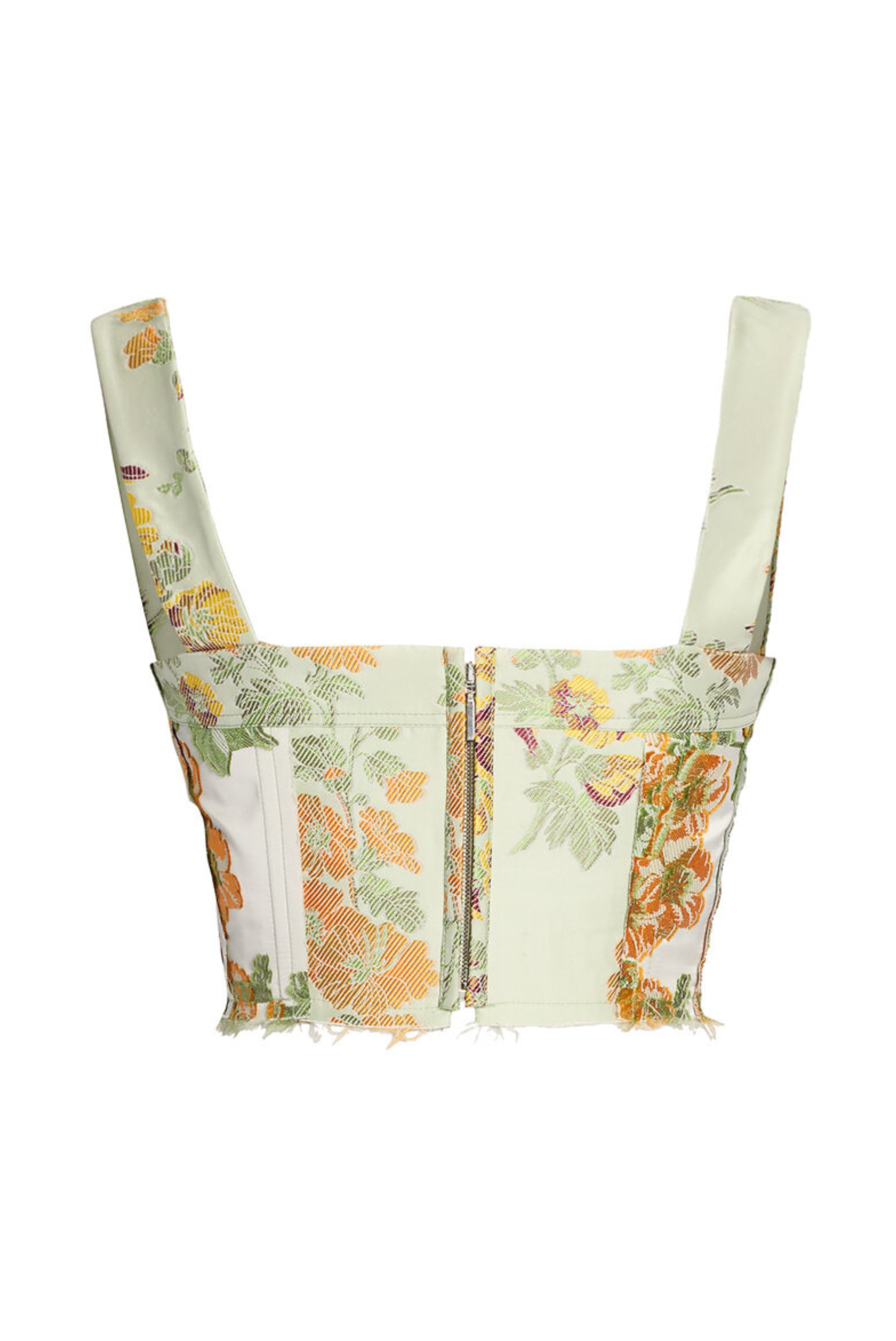 Hollyhock Jacquard Cropped Bra Top