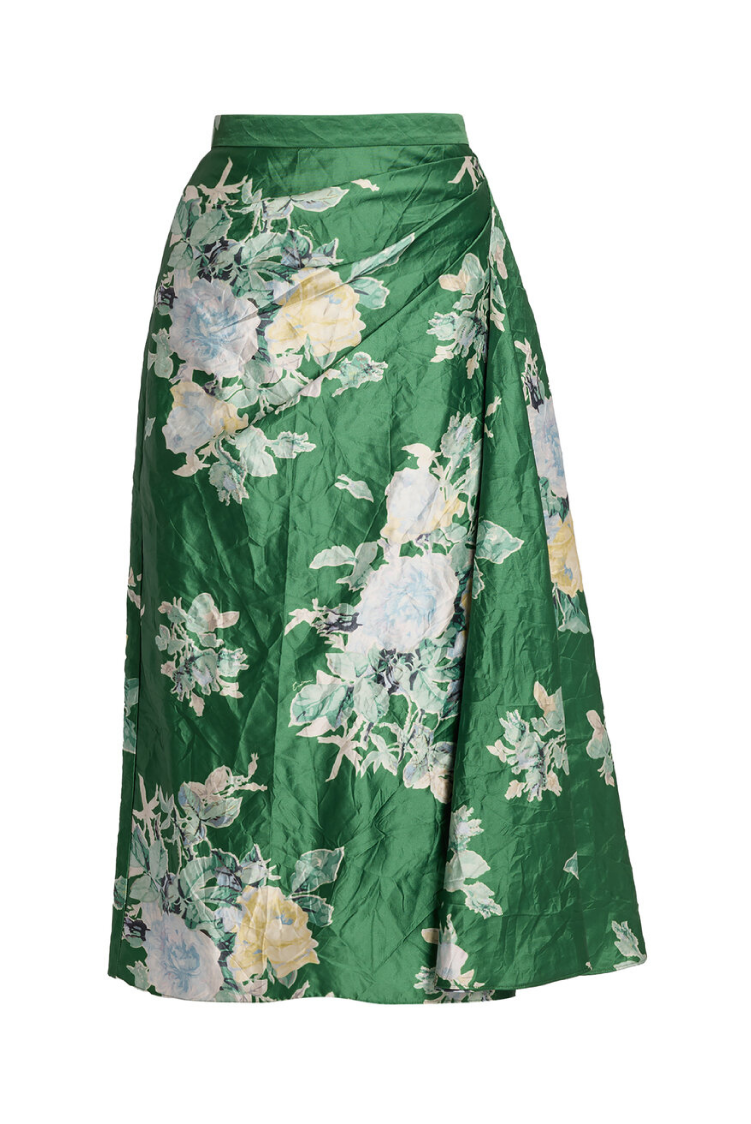 Floral Textured Midi Skirt