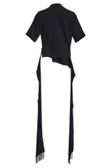 The Winnie Sash Tie T-Shirt Black