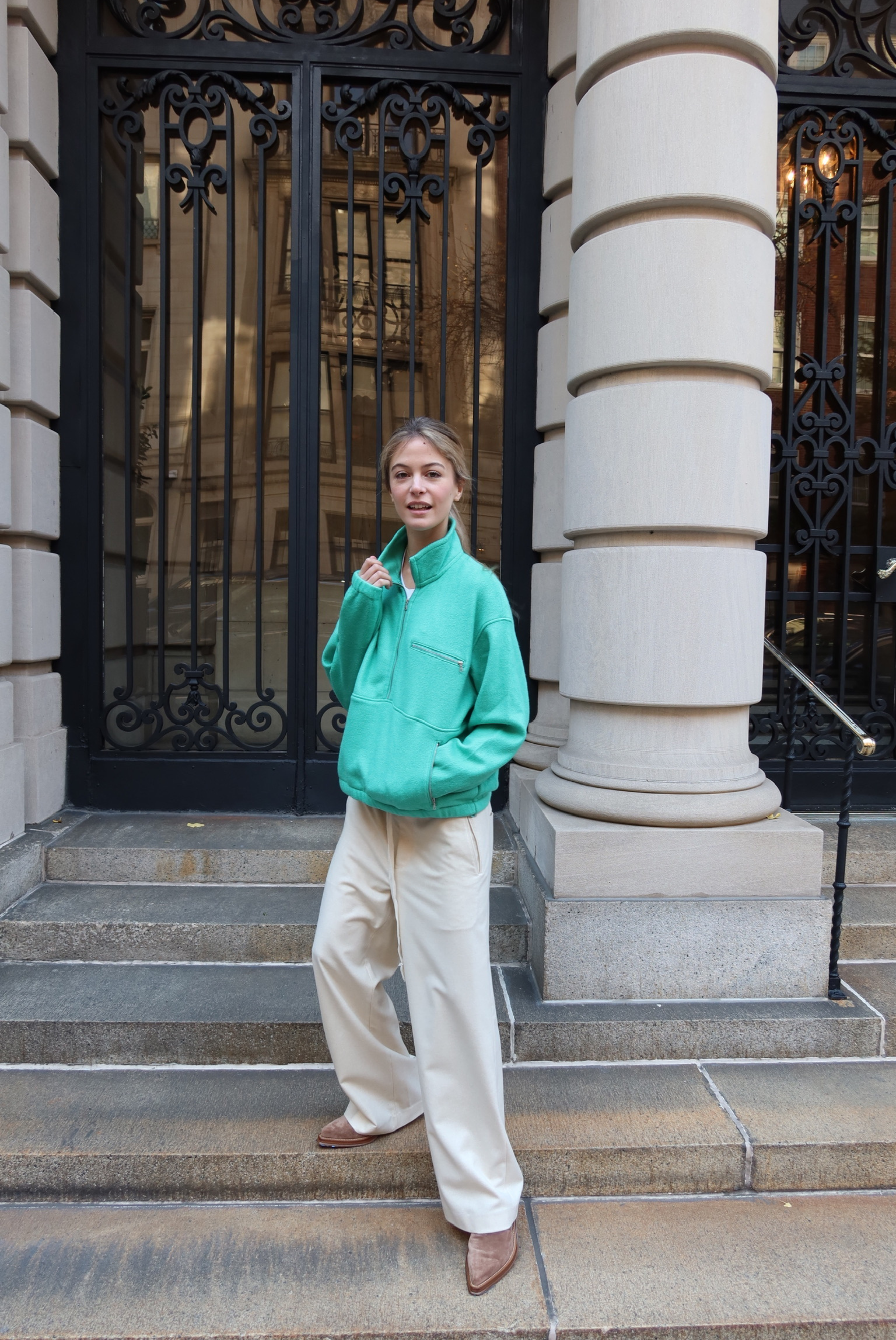 Wool Flannel Drawstring Pants