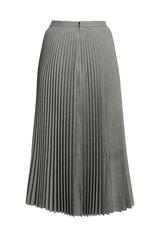 Prince of Wales Check Pleated Ankle Length Skirt
