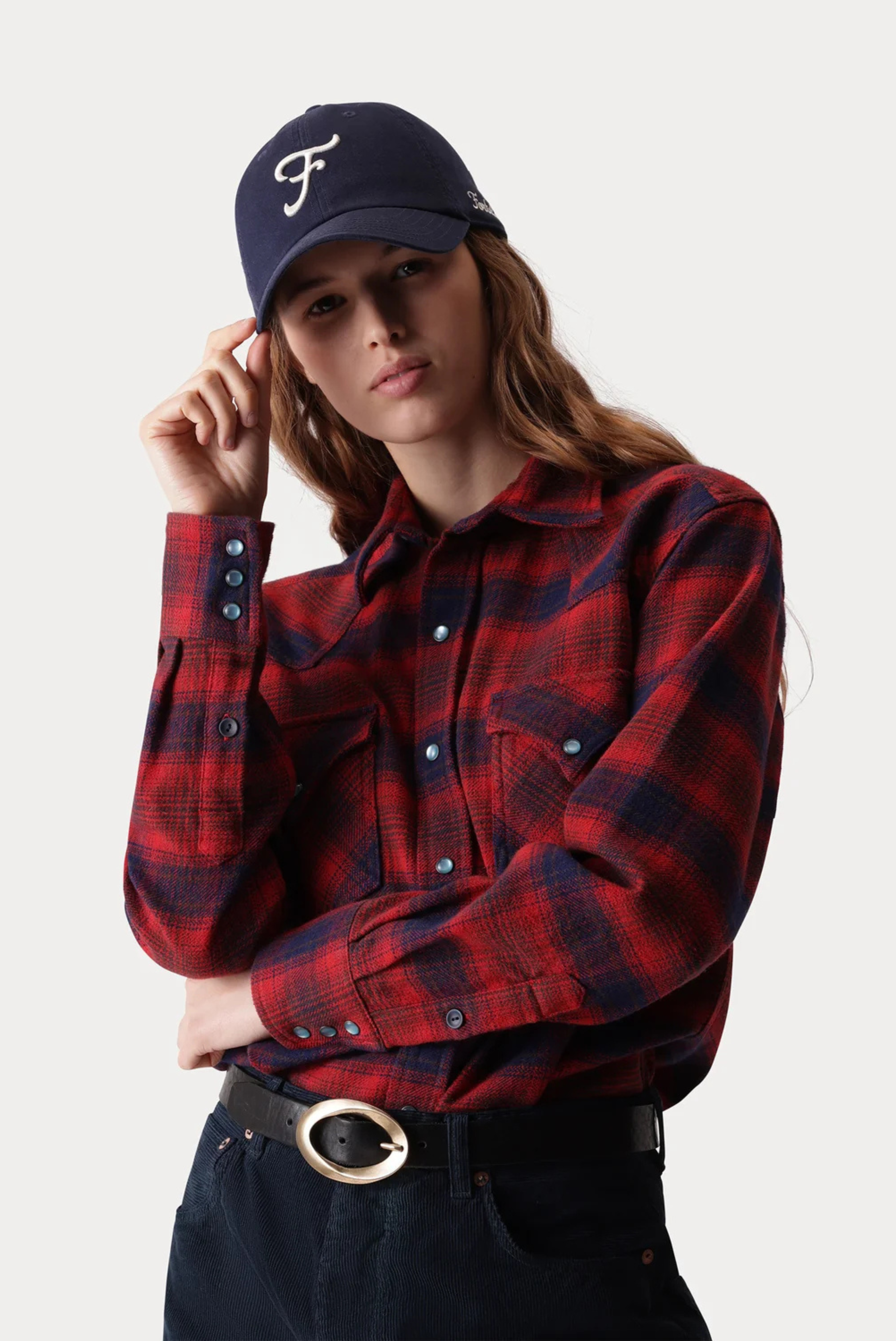 Ntex Cotton Plaid Western Shirt