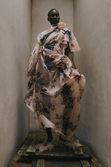 Floral Silk Organza Gown