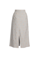 Pinstripe Tailoring Midi Skirt