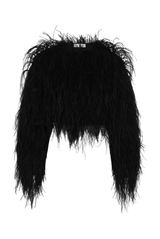 Aitti Ostrich Feather Jacket